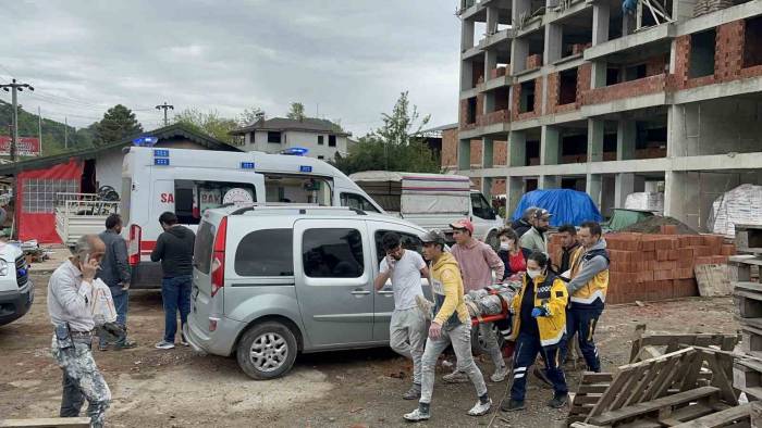 Ordu’da İnşaat İskelesi Çöktü: 4 İşçi Yaralandı