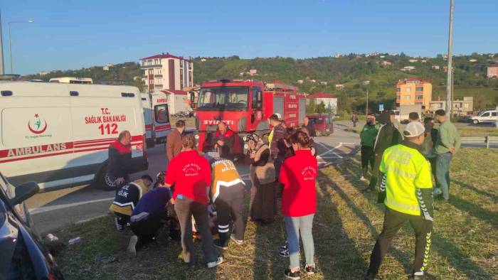 Giresun’da Trafik Kazası: 4 Yaralı