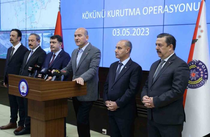 Bakan Soylu, ’53. Kökünü Kurutma’ Operasyonunda 524 Şüphelinin Yakalandığını Açıkladı