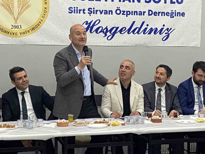 İçişleri Bakanı Soylu: "bu Ülkede Tayyip Erdoğan Sadece Altyapı Yatırımı Yapmadı, Tayyip Erdoğan Doğu İle Batıyı Barıştırdı”