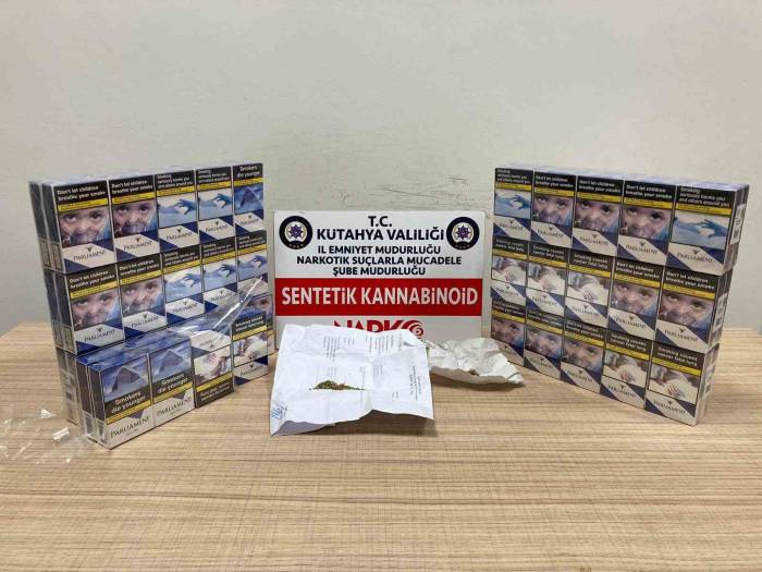 Kütahya’da Uyuşturucu Ve Kaçak Sigara Ele Geçirildi
