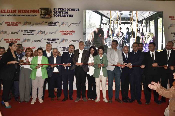 Adanalının Hizmetine Sunulan 81 Yeni Otobüsün Tanıtımı Yapıldı