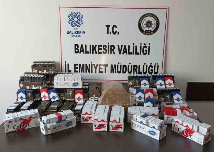 Balıkesir’de Kaçak Tütün Ve Sigara Operasyonu