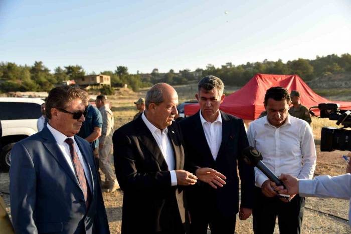 Kktc’nin Yeşilırmak Köyünde Çıkan Yangın Kontrol Altına Alındı