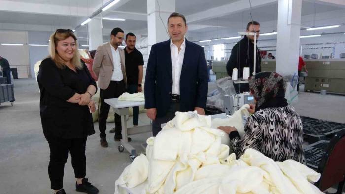Stso Başkanı Kuzu, Siirt’te Yeni Açılan Tekstil Fabrikasını İnceledi