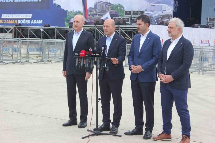 Bakanlar Soylu Ve Kurum’dan Miting Öncesi Açıklamalar: "16 Milyon İstanbullu Kardeşimiz İle Türkiye Yüzyılı’nın İşaret Fişeğini Yakacağız"