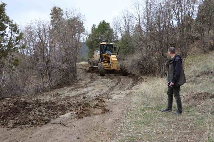 Oltu’da Orman Yollarına Bakım Ve Onarım Yapılıyor