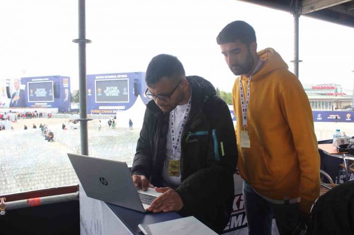 Ak Parti’nin "büyük İstanbul Mitingi"ne Basın Mensuplarından Yoğun İlgi