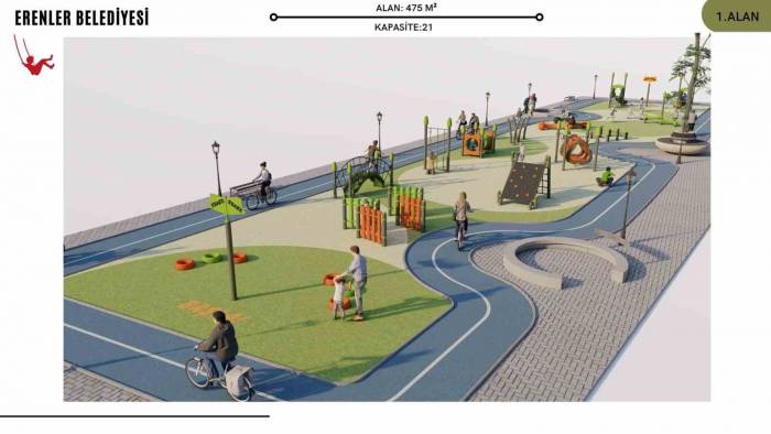 Erenler’de Oyun Sokağı Baştan Sona Yenileniyor