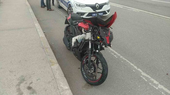 Köpeğe Çarpan Motosiklet Sürücüsü Ölümden Döndü