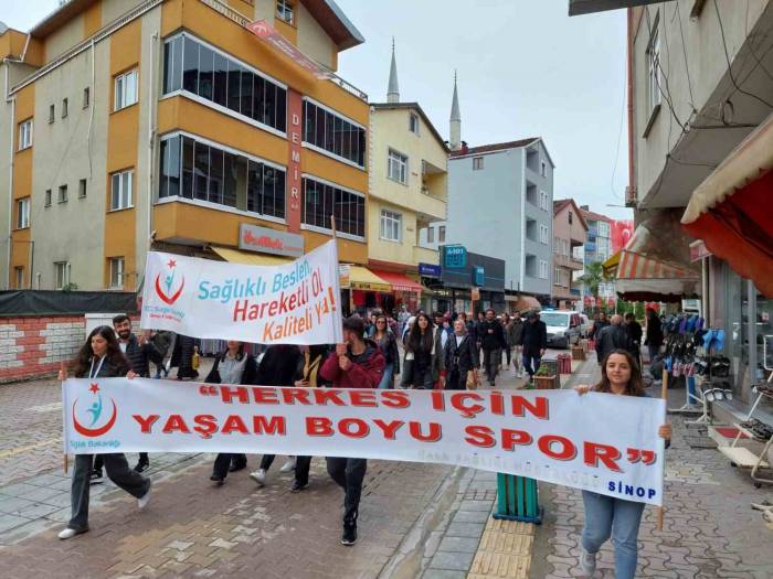 Türkeli’de “sağlık İçin Hareket Et” Yürüyüşü