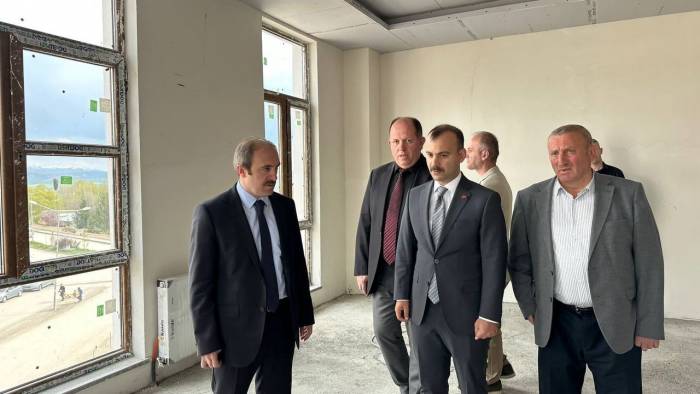 Vali Epcim Aydıntepe’nin Yeni Kaymakamlık Binasında İncelemelerde Bulundu