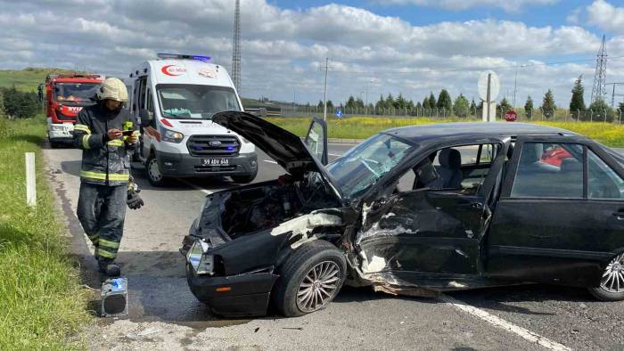 Çorlu’da Trafik Kazası: 1 Yaralı