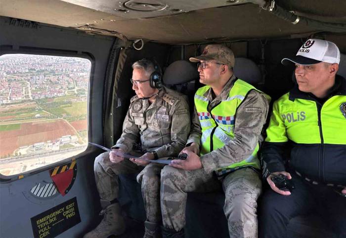Elazığ’da Helikopter Destekli Trafik Denetimi Yapıldı