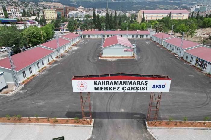 Kahramanmaraş ’merkez Prefabrik Çarşı’ Hizmete Girdi