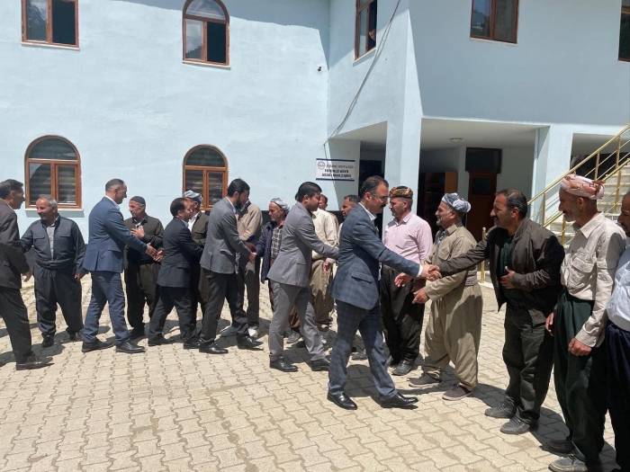 Kaymakam Ateş Okul İnşaatında İncelemelerde Bulundu