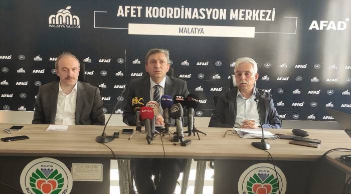 Malatya’da Deprem Sonrası Yapılan Çalışmalar Hakkında Bilgi Verildi