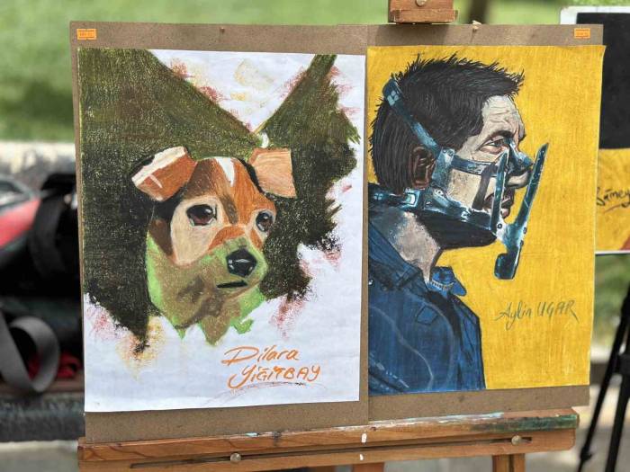 Siverek’te Genç Ressamlar, Resimlerini Sergiledi