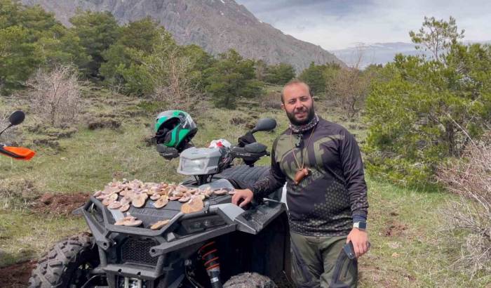 Atv Ve Kros Motorlarla Çıktıkları 3 Bin Rakımda Mantar Topladılar