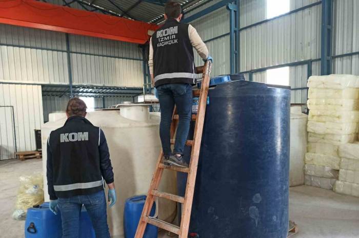 Sahte İçki Fabrikası Kurmuşlar: 38 Ton Sahte Alkol Ele Geçirildi