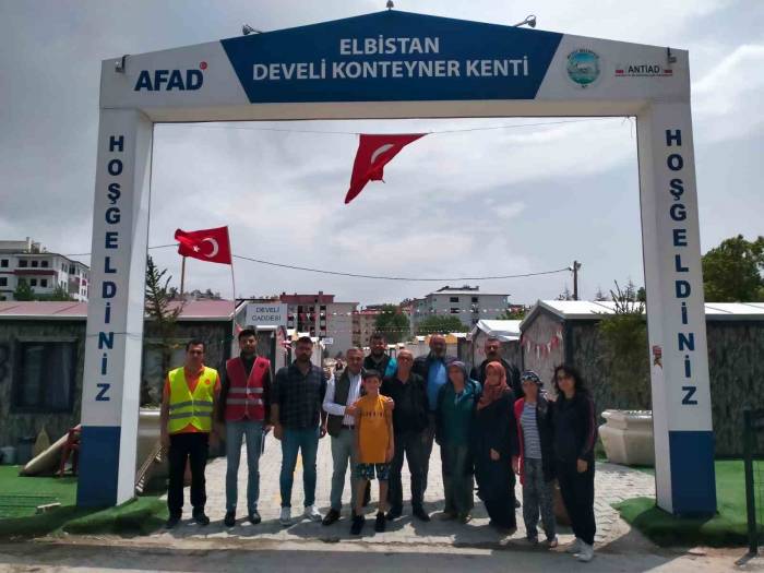Başkan Cabbar’dan Elbistan Develi Konteyner Kent E Ziyaret