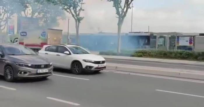 Fatih’te Tramvayda Korkutan Yangın