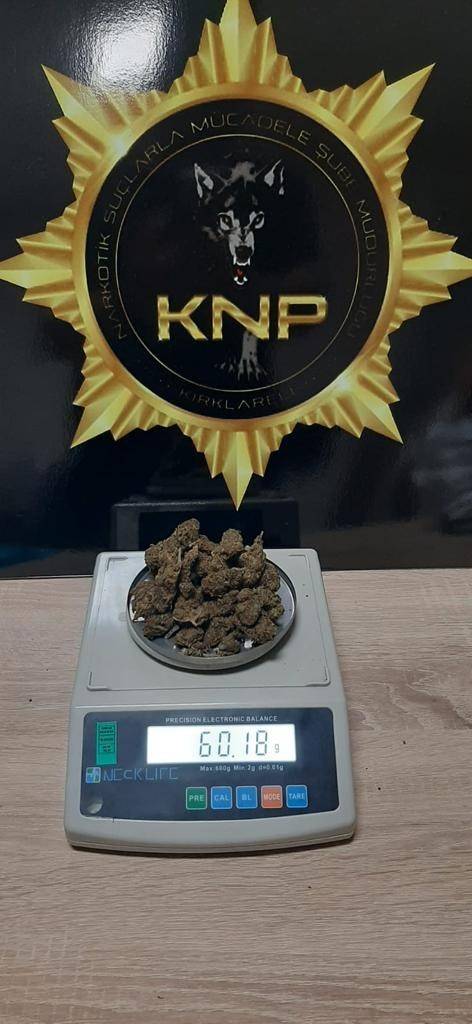 Kırklareli’nde 2 Şüpheli Uyuşturucudan Tutuklandı