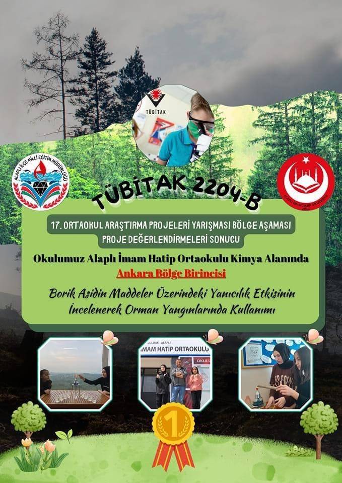Tübitak Yarışmasında Alaplılı Öğrenciler Bölge Birincisi Oldu