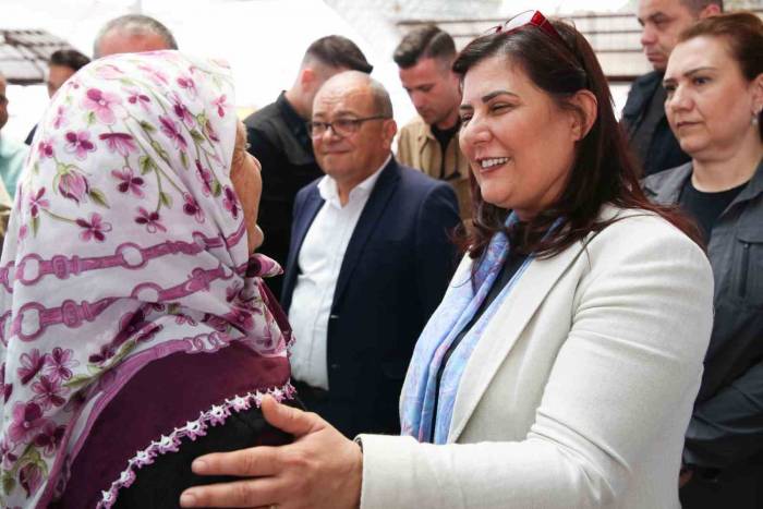 Başkan Çerçioğlu, Sultanhisar Pazarı’nı Ziyaret Etti