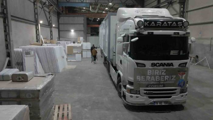 Çorum Belediyesinden Afşin’e 14 Konteyner