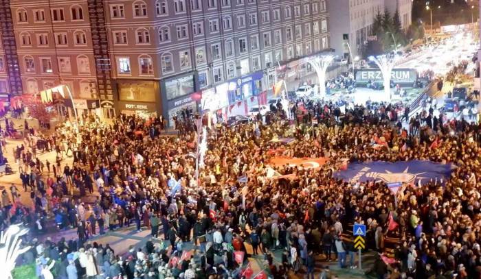 Erzurum’da Erdoğan Coşkusu