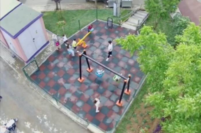 Çocuk Parkının İmalatı Yalnızca 3 Günde Tamamlandı