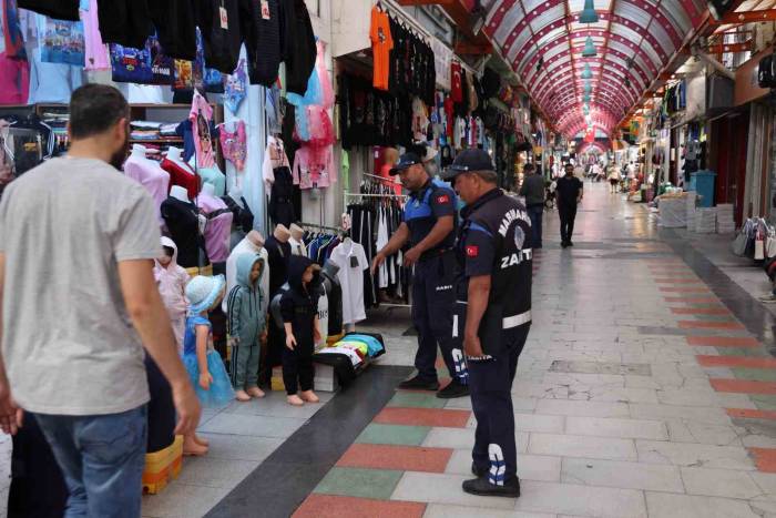 Marmaris Belediyesi’nden Kapalı Çarşıda İşgaliye Denetimi