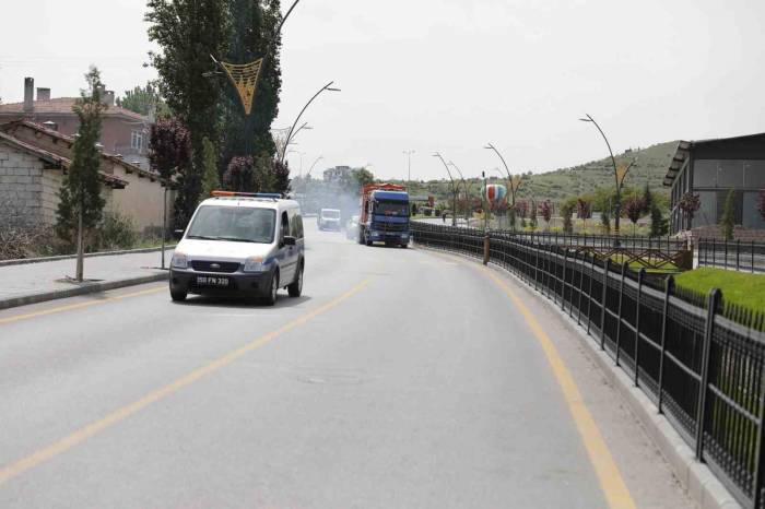 Nevşehir’de Yol Çizgileri Yenileniyor