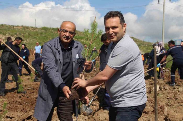 Fabrika Çalışanları Mesaiye Fidan Dikerek Başladı