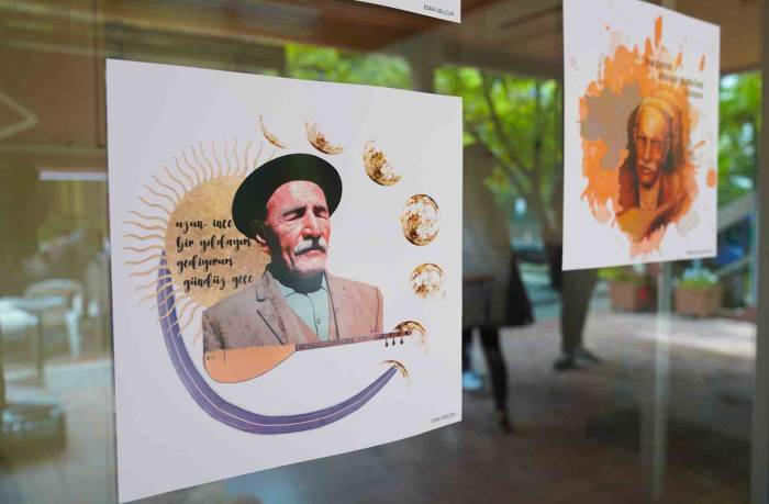 Aşık Veysel Kolaj Sergisi Ziyaretçilerini Bekliyor