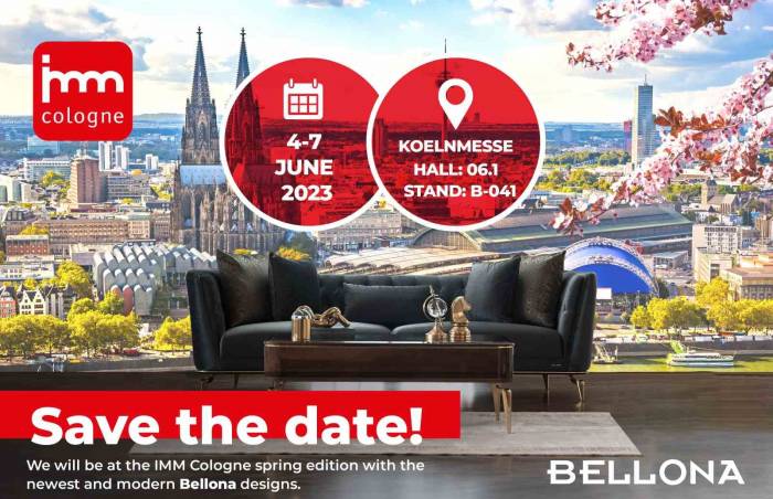 Eşsiz Tasarım Anlayışı Ve Kalitesiyle Bellona Imm Köln Mobilya Fuarı’nda