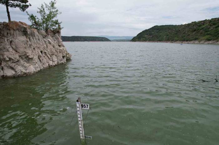 Başkentte Barajların Doluluk Oranı Havadan Görüntülendi
