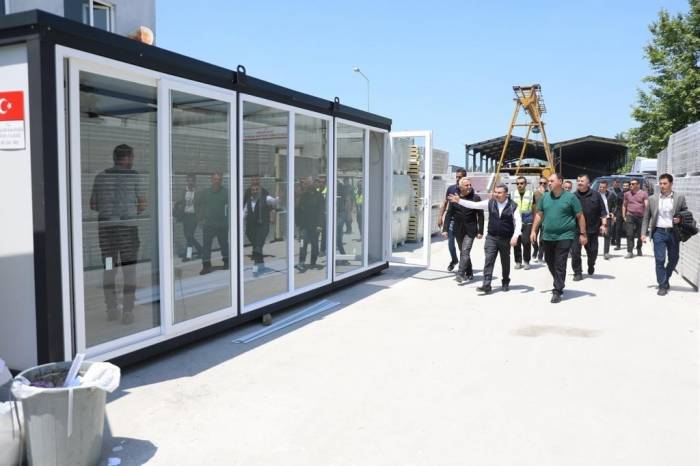 Valililer Konteyner Üretimini İnceledi