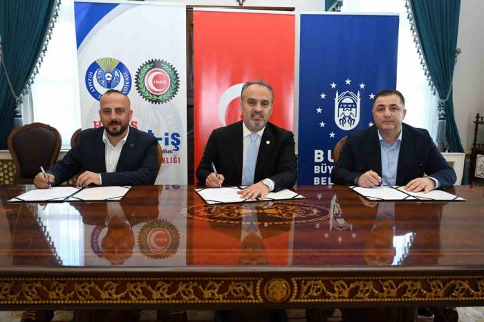 Bursa Büyükşehir Belediyesi Ve Buski İşçileri İçin Toplu Sözleşme İmzalandı