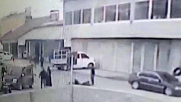 Kayınpederin Damadını Vurduğu Anlar Güvenlik Kamerasında
