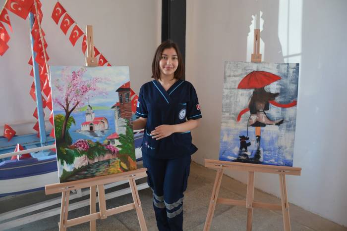 Erbakan Mesleki Ve Teknik Anadolu Lisesi’nden Yıl Sonu Resim Sergisi