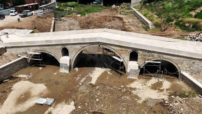 Tarihi Mimar Sinan Köprüsü Restorasyonunda Sona Doğru