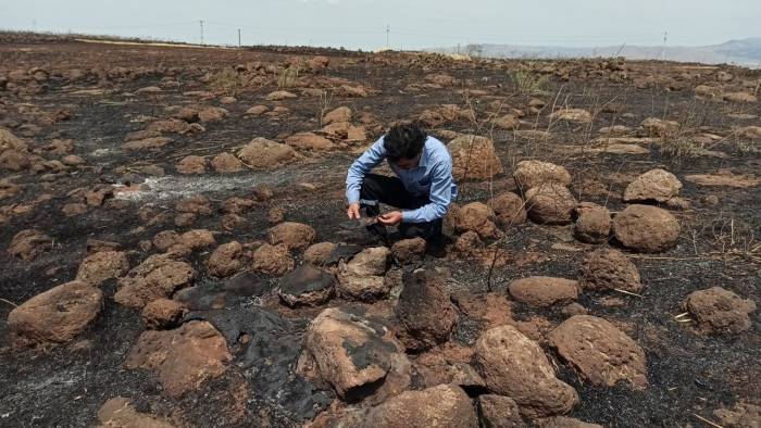 İslahiye’deki Tarla Yangını En Büyük Darbeyi Çiftçiye Vurdu