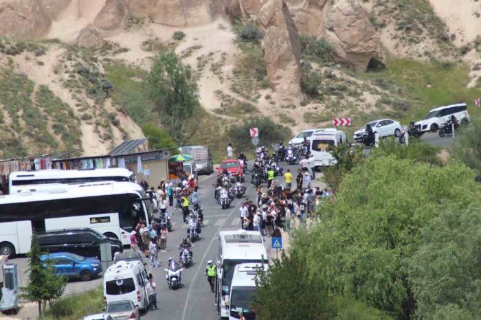Turk Riders Chopper Clup Üyeleri Motorla Kapadokya Turu Attı