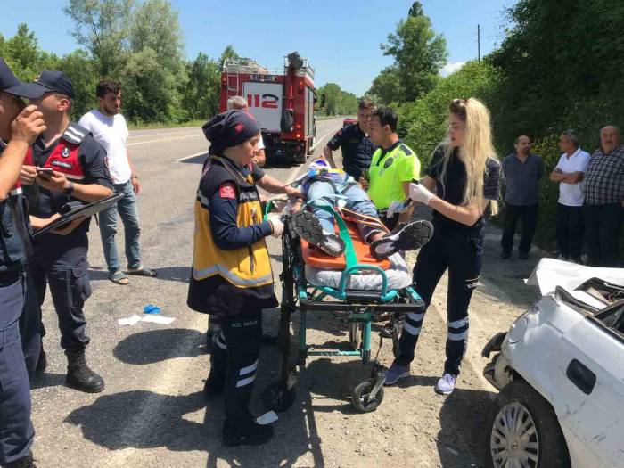 Tatile Gittikleri Otomobil Takla Atıp Başka Bir Araçla Çarpıştı: 1’i Ağır 6 Yaralı