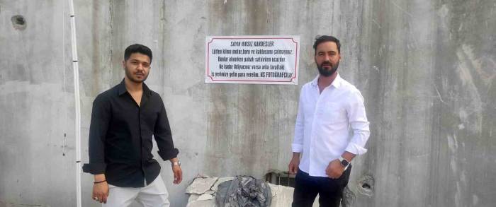 Hırsızlardan Bıkan Esnaf Duvar Yazısıyla Uyardı