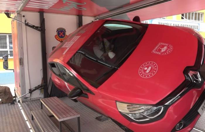 Jandarma Mobil Trafik Eğitim Tırı Erciş’te