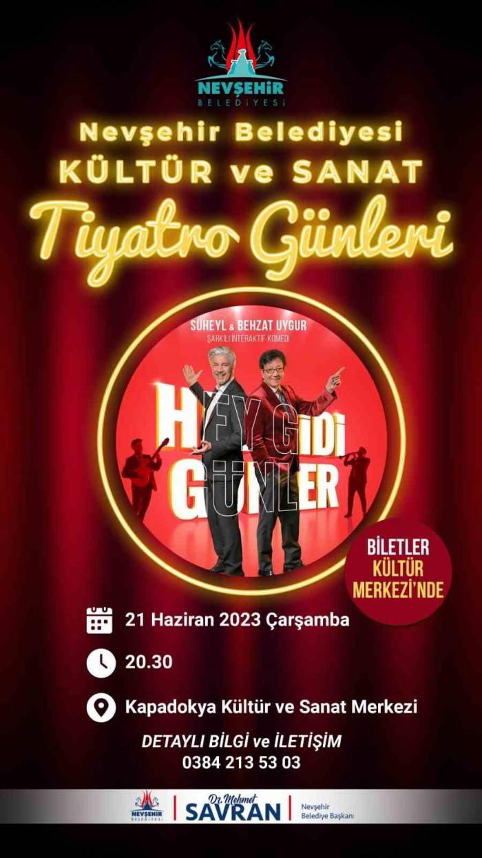 Süheyl Ve Behzat Uygur Kardeşler Nevşehir’de Sahne Alacak