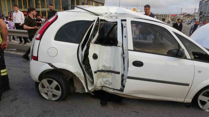 Bafra’da Trafik Kazası: 2 Yaralı